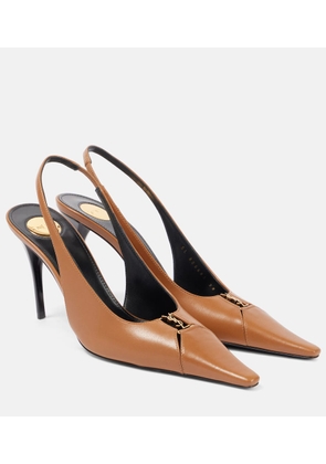 Saint Laurent Babylone Breteuil 90 leather slingback pumps