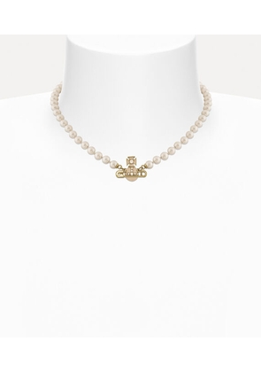 Vivienne Westwood Kitty Pearl Necklace Gold-white-opal-crystal-powder-blue-enamel-cream Gold-white-opal-crystal-powder-blue-enamel-cream Women