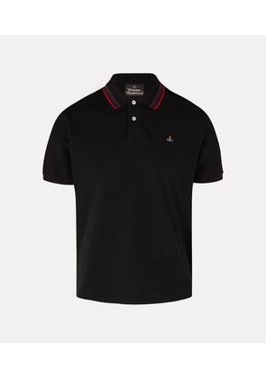Vivienne Westwood Classic Polo Solid Piquet Black M Men