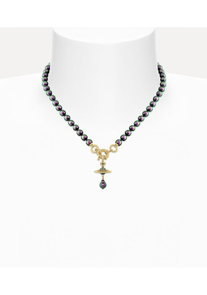 Vivienne Westwood Aleksa Necklace Gold-vitrail-medium-crystal-purple-pearl Gold-vitrail-medium-crystal-purple-pearl Women
