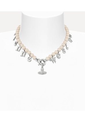 Vivienne Westwood Leanne Necklace Platinum-light-creamrose-pearl Platinum-light-creamrose-pearl Women