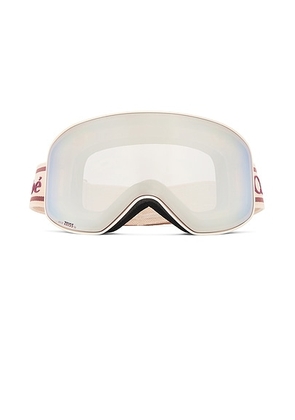 Chloe Ski Goggles in Pink & Silver. Size all.