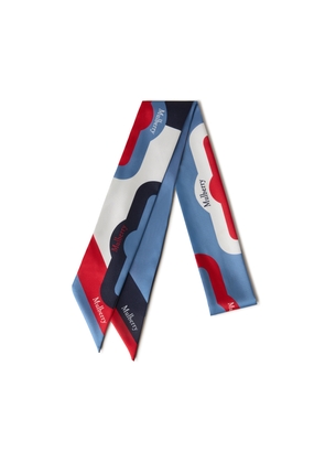 Mulberry Women's Skinny Scarf - Colour Block Brighton-Night Sky