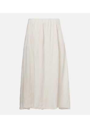 Velvet Rachelle linen midi skirt