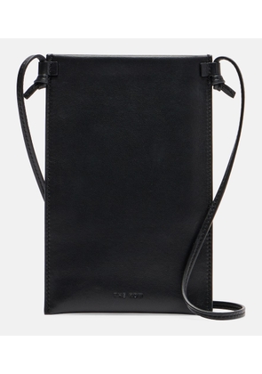 The Row Camie leather pouch with strap