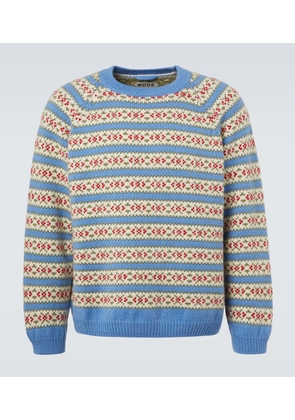 Bode Wedgewood virgin wool sweater