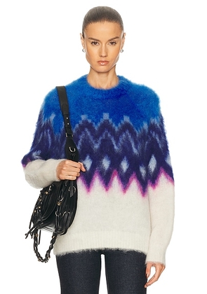 Isabel Marant Etoile Ambre Sweater in Blue - Blue,White. Size 34 (also in 36, 38, 40).