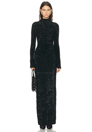 Adam Lippes Samadhi Dress in Black - Black. Size L (also in S, XS, M).