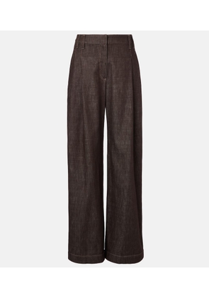 Brunello Cucinelli Mid-rise wide-leg jeans