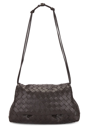 Bottega Veneta Dustbag Giorno Bag in Fondant & Gold - Chocolate. Size all.