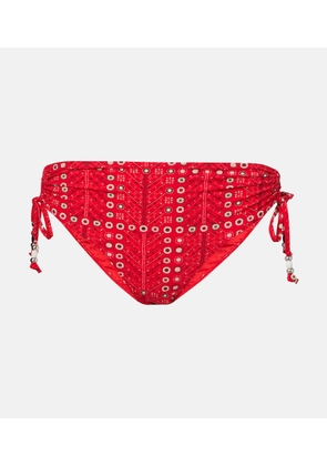 Marant Etoile Prudige printed mid-rise bikini bottoms