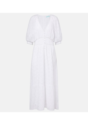 Melissa Odabash Daphne broderie anglaise cotton midi dress
