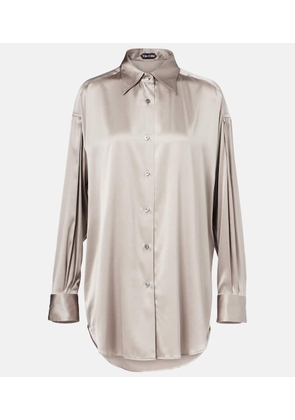Tom Ford Silk-blend satin shirt