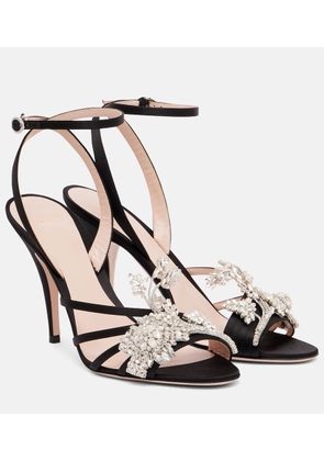Valentino Garavani Ladycrush 100 embellished satin sandals