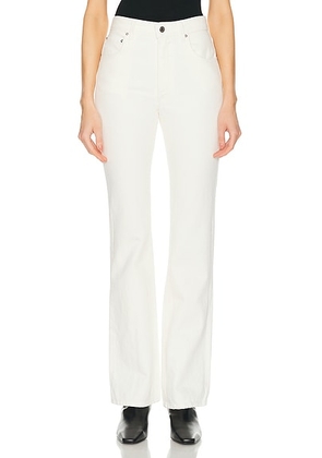 GRLFRND Melanie High Rise Boot Cut Jeans in Madison - Ivory. Size 25 (also in ).