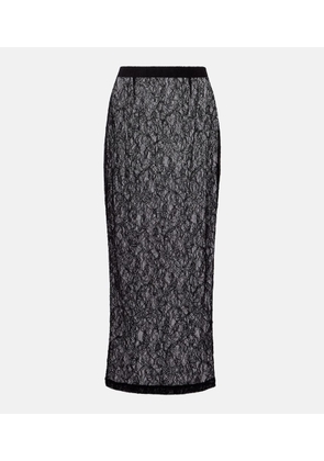 Wardrobe.NYC Sheer lace midi skirt