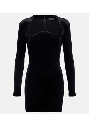 Mugler Velvet bustier dress