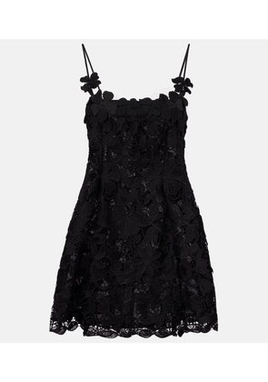 Blumarine Floral lace minidress