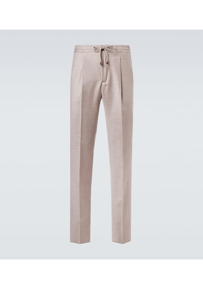 Slowear Virgin wool flannel slim pants