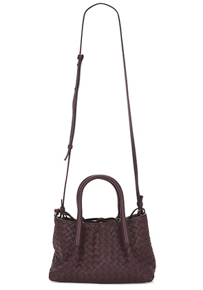 Bottega Veneta Small Pinacoteca Bag in Dark Barolo & Muse Brass - Purple. Size all.