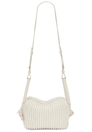 Bottega Veneta Loop Top Handle Bag in Plaster & Muse Brass - Cream. Size all.