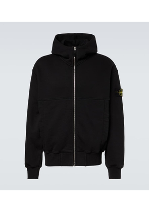 Stone Island Compass cotton fleece hoodie