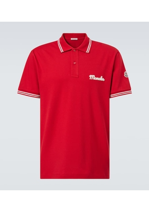 Moncler Logo cotton pique polo shirt