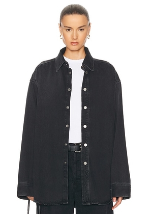 Haikure New Ofelia Top in Black Tencel - Black. Size M (also in ).