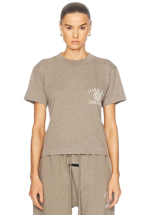 Fear of God ESSENTIALS Crewneck T-Shirt in Heather Gray - Grey. Size XS (also in ).