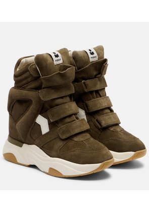 Isabel Marant Balskee suede high-top platform sneakers