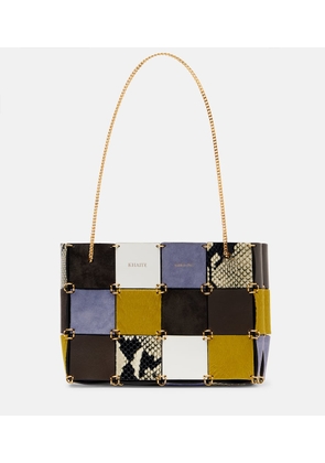 Khaite Emma Small patchwork leather tote bag