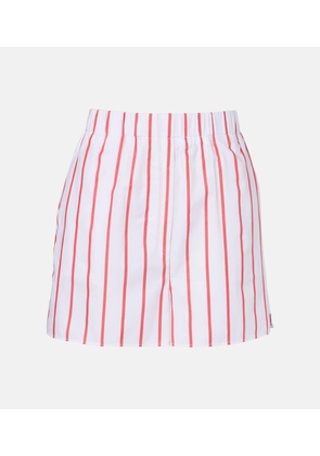 The Frankie Shop Lui striped cotton poplin shorts