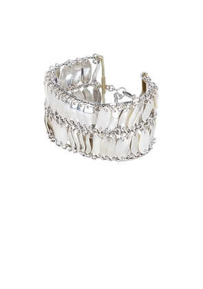 Isabel Marant Large Bracelet in Silver & Dore - Metallic Silver. Size all.