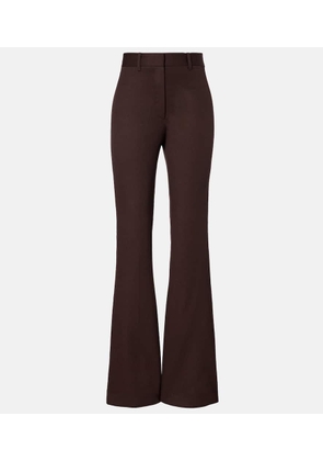 Nili Lotan Corette high-rise virgin wool flared pants
