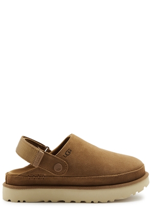 Ugg Goldenstar Clog Suede Sliders - Beige - 36 (IT36/ UK3)
