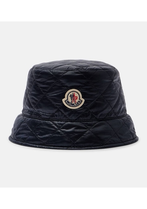 Moncler Logo quilted bucket hat