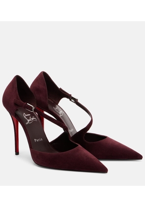 Christian Louboutin Miss Ziggyta 100 suede pumps