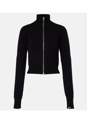 Extreme Cashmere NÂ°302 Lemon cashmere-blend zip-up jacket