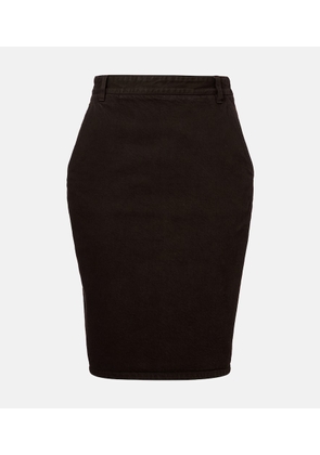 Saint Laurent Cotton pencil skirt