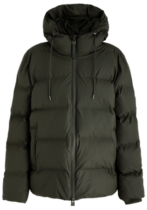 Rains Quilted Waterproof Jacket - Dark Green - M