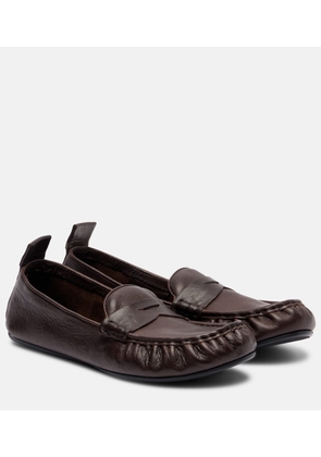 Acne Studios Leather penny loafers