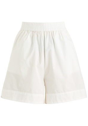 Lmnd Lemonade Chiara Cotton-poplin Shorts - White - L (UK14 / L)
