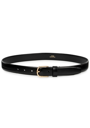 Toteme Leather Belt - Black - 90 (UK14/ L)