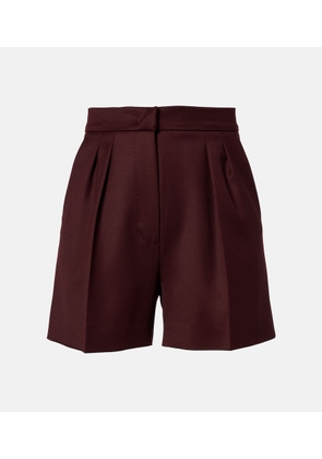 Max Mara Ozieri high-rise virgin wool shorts