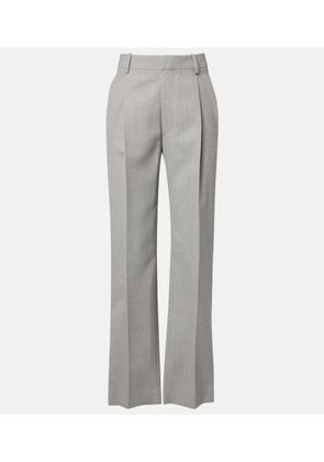 Victoria Beckham High-rise virgin wool straight pants