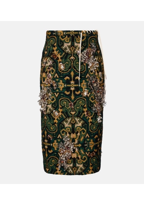 Dries Van Noten Embellished pencil skirt