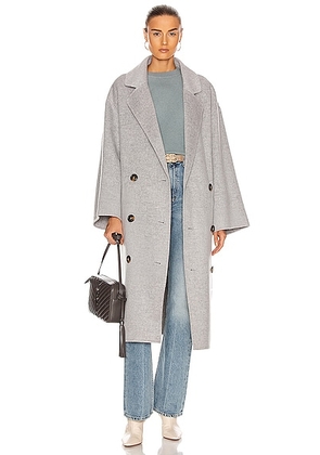 Loulou de Saison Borneo Coat in Grey Melange. Size M (also in ).