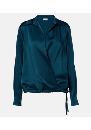 Dries Van Noten Satin wrap top