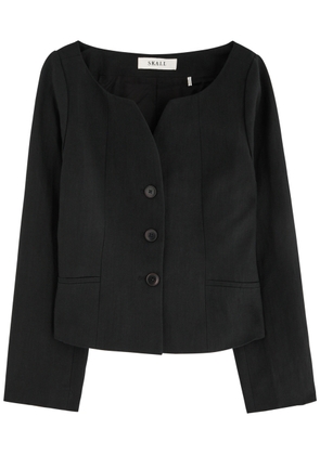 Skall Studio Athena Linen-blend Blazer - Black - 38 (UK10 / S)