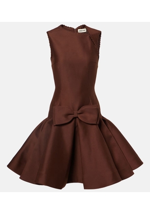 Shushu/Tong Bow-detail midi dress